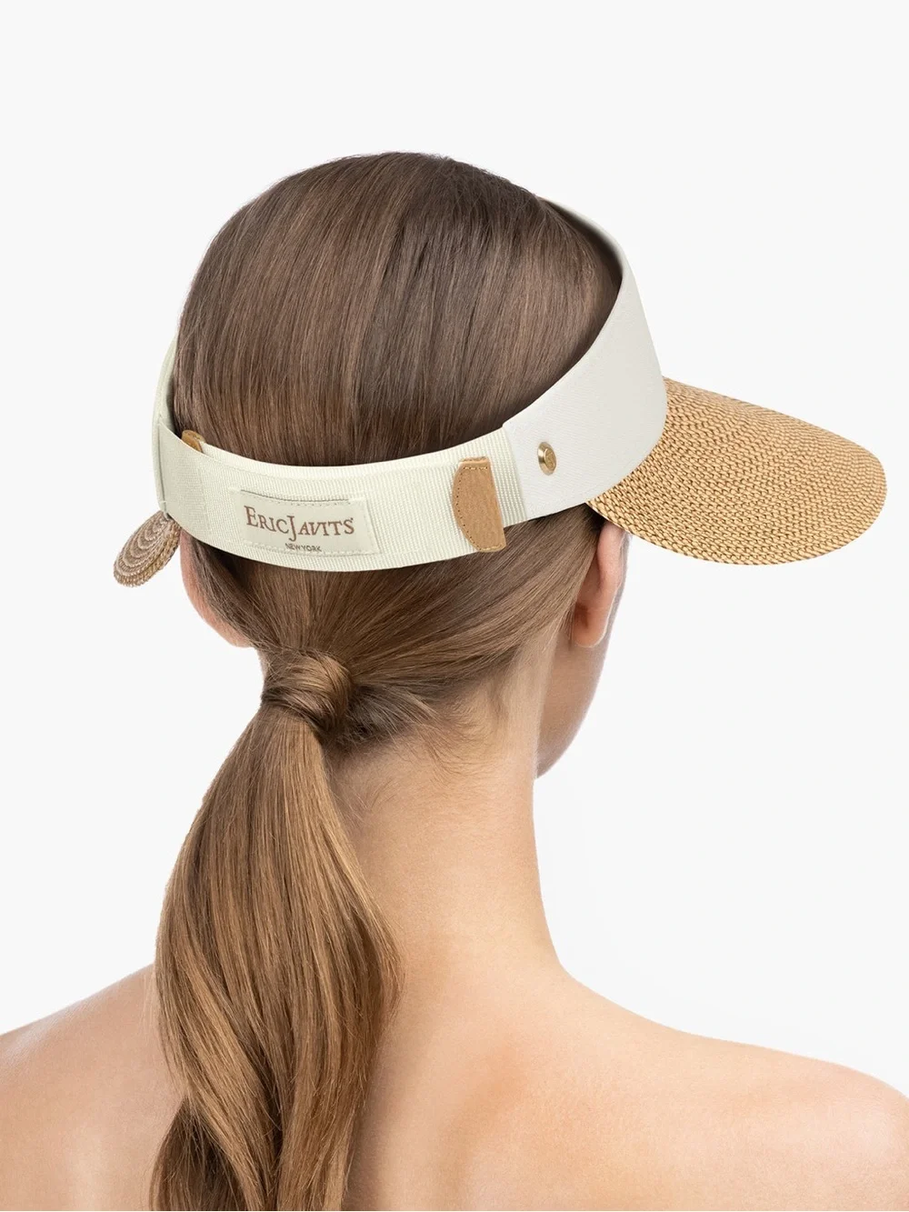 NWOT Eric Javits Champ II Straw Visor / Hat - Picture 5 of 11